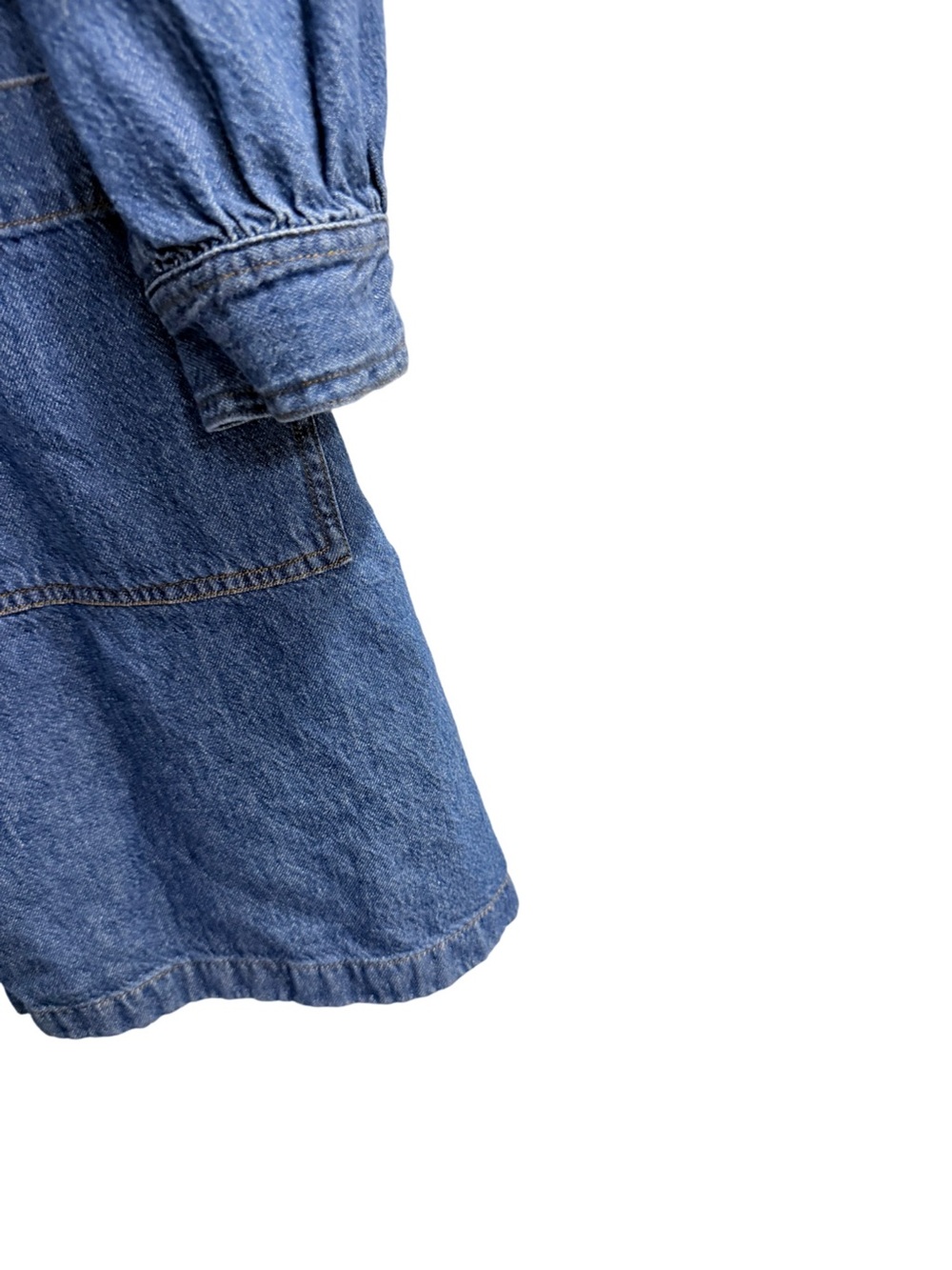 MADEWELL Denim Patch Pocket Popover Shirtdress Blue Size XL - Picture 7 of 10